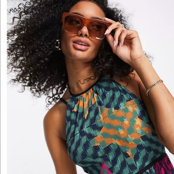 NWT TED BAKER ZOHZOH MAXI DRESS WITH JACQUARD TEXTURED DETAIL  US 8/10 TED SZ 3 - Picture 2 of 13